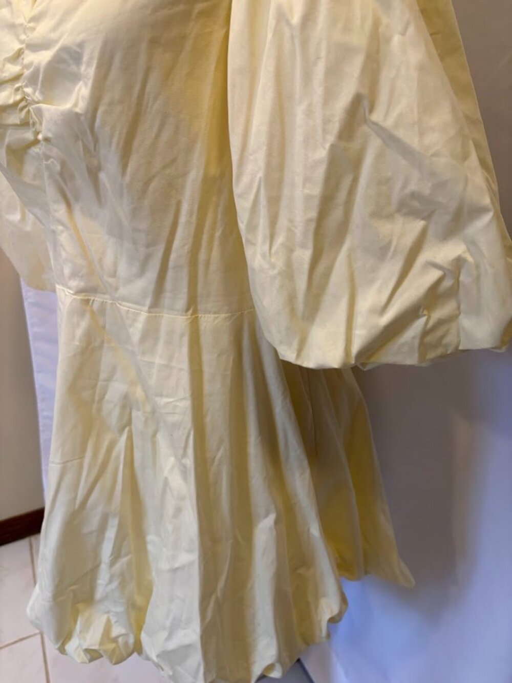 NWT H&M Coctail Light Yellow Color Dress - Size Large - Picture 6 of 16